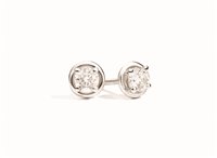 Orecchini Recarlo Donna in Oro bianco Diamante 0.06 Ct XE300/006 - XE300/006